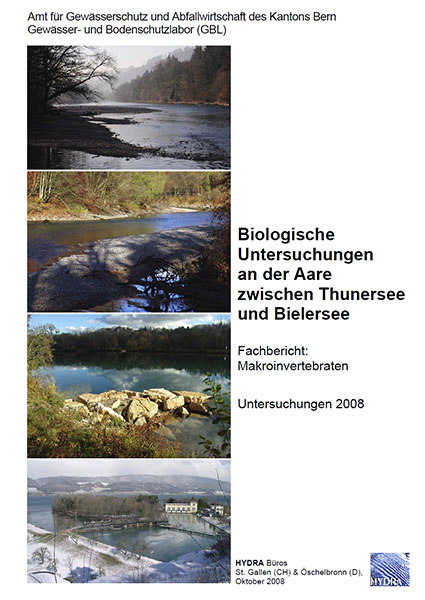 2008 Biologie Aare Thunersee Bielersee Makrozoobenthos 2008